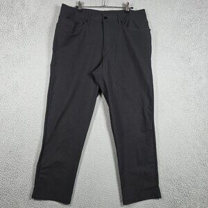 Lululemon Pants Mens Size 33x27 Black Classic Fit 5 Pocket Warpstreme Casual